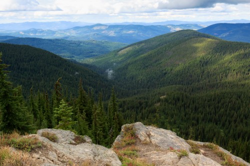 The view from the summit of Grandmother Mountain.