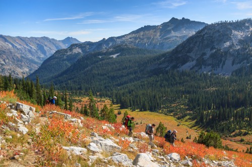 Descending into the valley