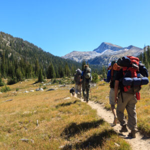 On our way to the lakes via the West Fork Lostine River trail.